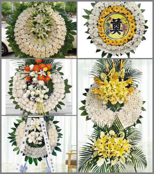 湖南永州祁阳县潘市镇东江村花圈速递